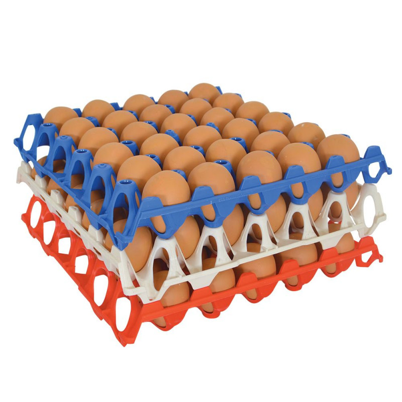 Bandeja de huevos de plástico apilable