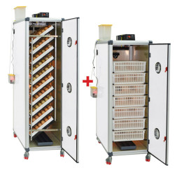 Incubadora automática 700 huevos (Cimuka HB700S) + Máquina de incubación 500 huevos (Cimuka HB500H)