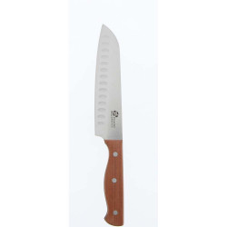 Cuchillo Santoku 17,6 cm con mango de madera