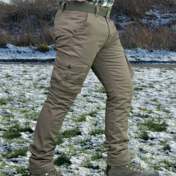 Pantalón de caza F1 Trellis caqui con forro polar para hombre