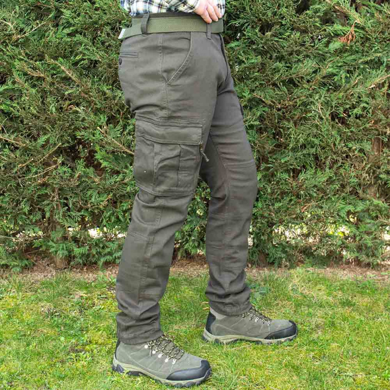 Pantalones de caza caqui F2 para hombre